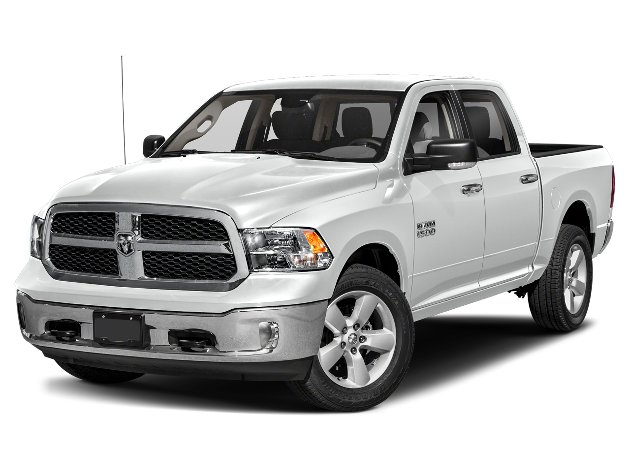 2024 RAM 1500 Classic Warlock in Bright White Clearcoat — front three-quarter view