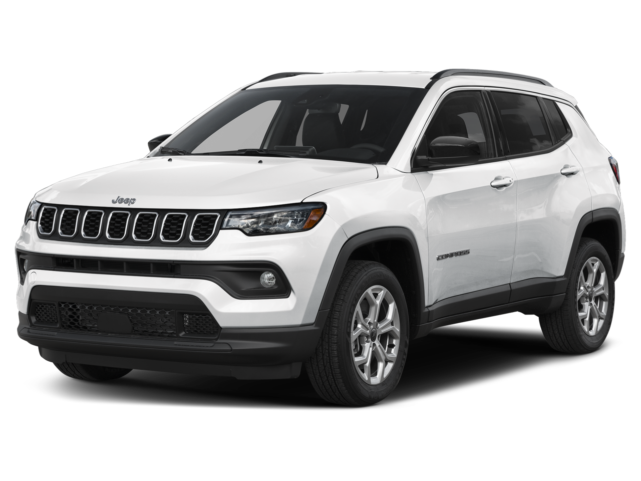 2026 Jeep Compass Latitude Altitude 4x4 in Bright White Clearcoat — front three-quarter view