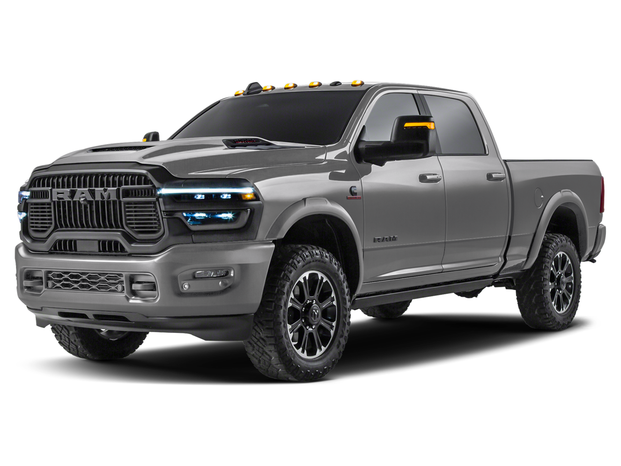 2026 RAM 2500 Power Wagon 4x4 Crew Cab 6'4" Box in Ceramic Gray Clearcoat — front three-quarter view