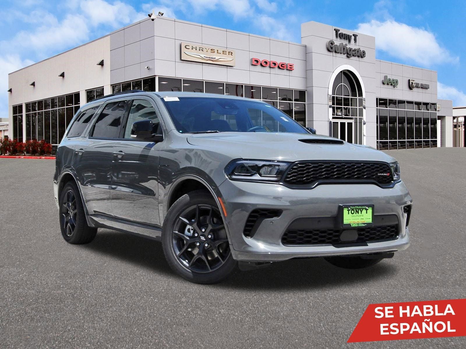2026 Dodge Durango GT Plus HEMI V8 AWD in Destroyer Gray Clearcoat — front three-quarter view