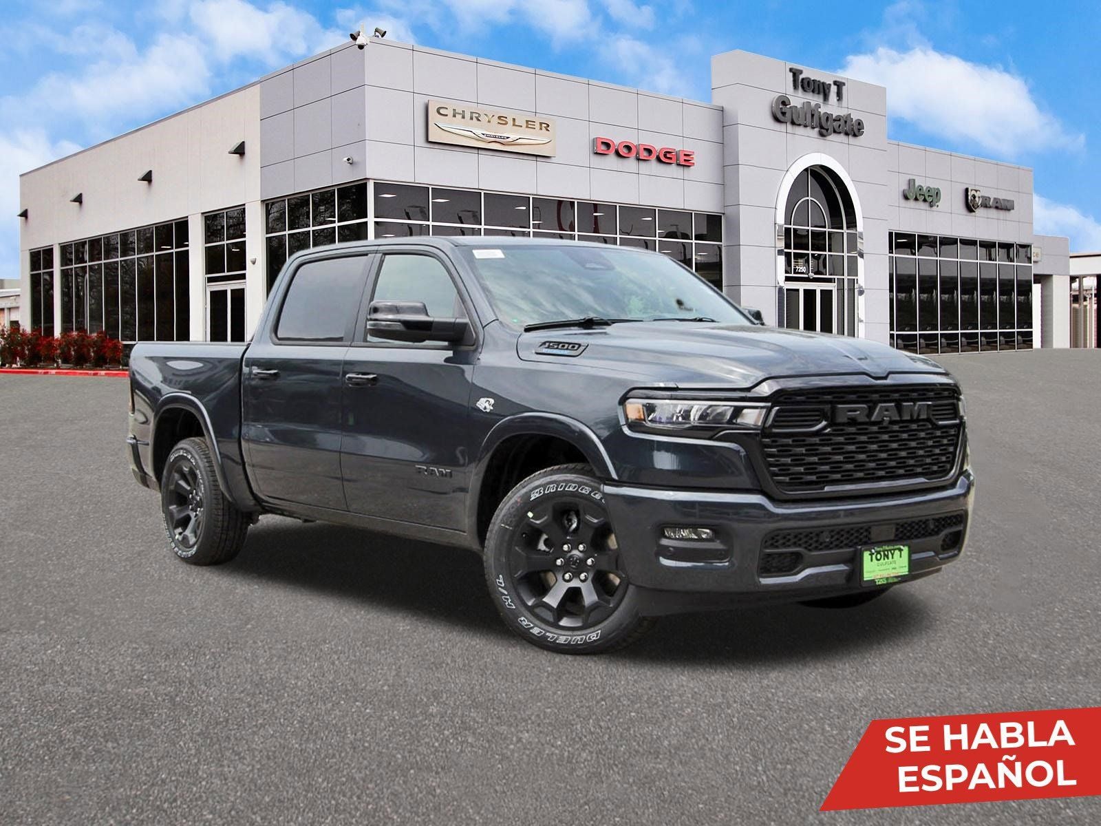 2026 RAM 1500 Big Horn/Lone Star Lone Star 4x2 Crew Cab 5'7" Box in Forged Blue Metallic — front three-quarter view