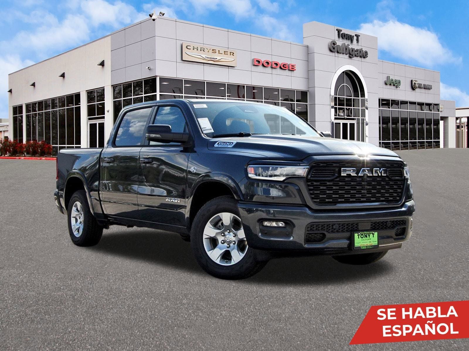 2026 RAM 1500 Big Horn/Lone Star Lone Star 4x4 Crew Cab 5'7" Box in Forged Blue Metallic — front three-quarter view