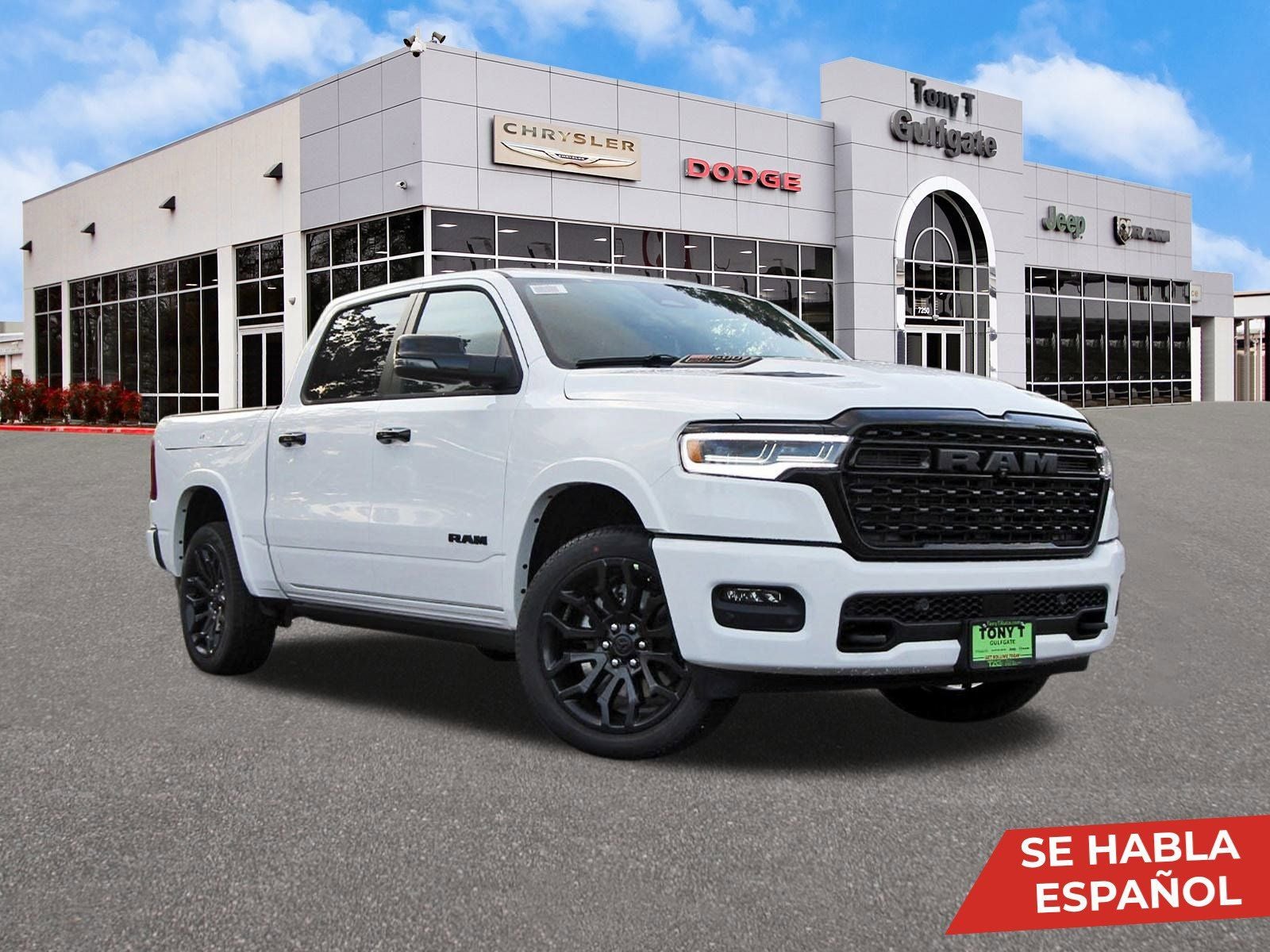 2026 RAM 1500 Limited 4x4 Crew Cab 5'7" Box in Bright White Clearcoat — front three-quarter view