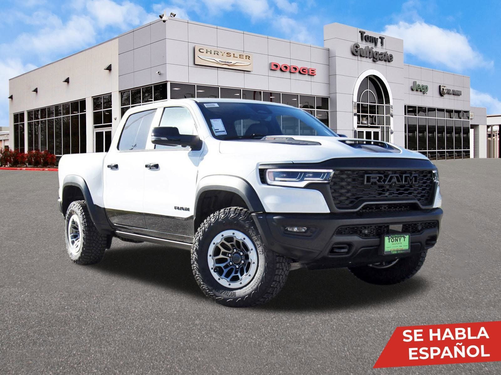 2026 RAM 1500 RHO 4x4 Crew Cab 5'7" Box in Bright White Clearcoat — front three-quarter view
