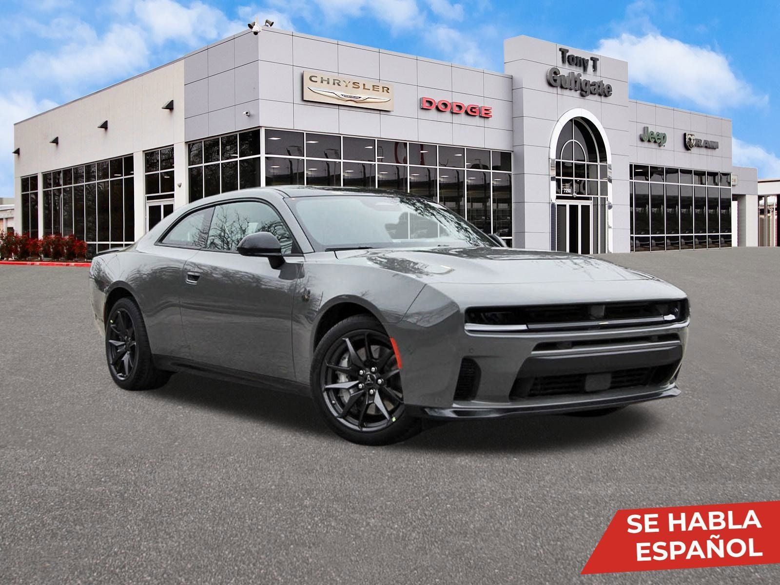 2026 Dodge Charger Scat Pack 2-Door AWD in Destroyer Gray — front three-quarter view
