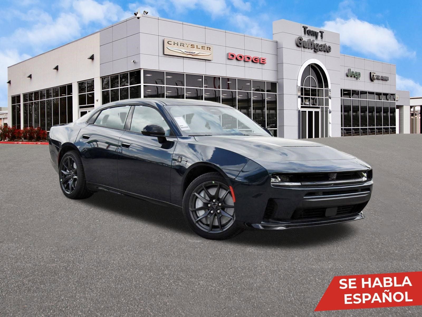 2026 Dodge Charger Scat Pack 4-Door AWD in After Dark — front three-quarter view