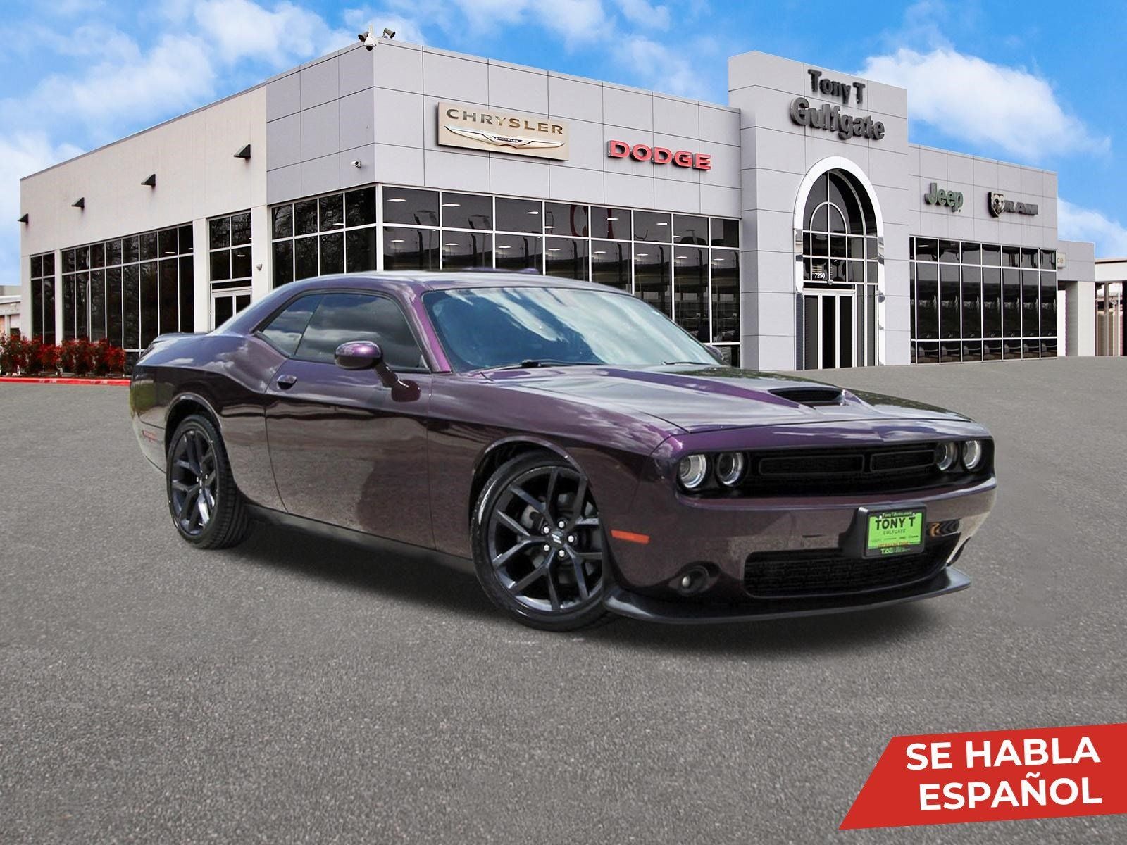 2021 Dodge Challenger GT in Hellraisin — front three-quarter view
