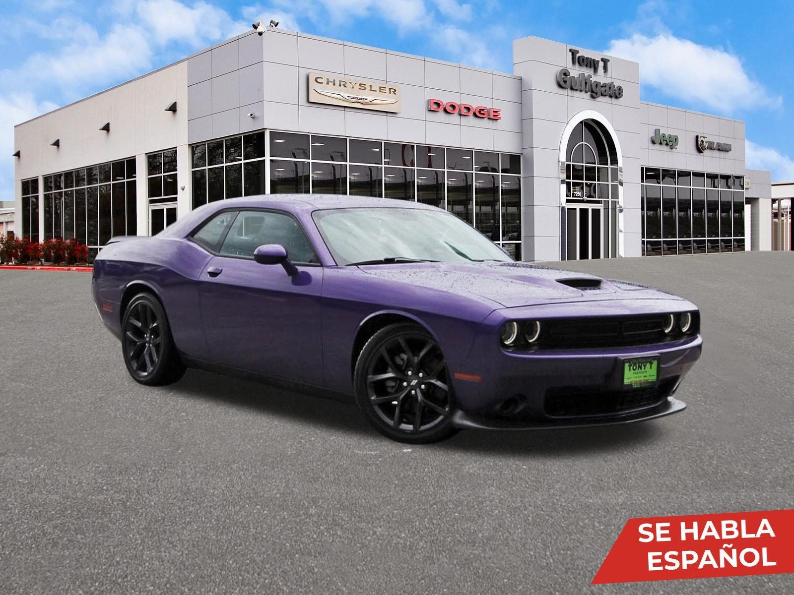 2023 Dodge Challenger GT in Plum Crazy Pearlcoat — front three-quarter view