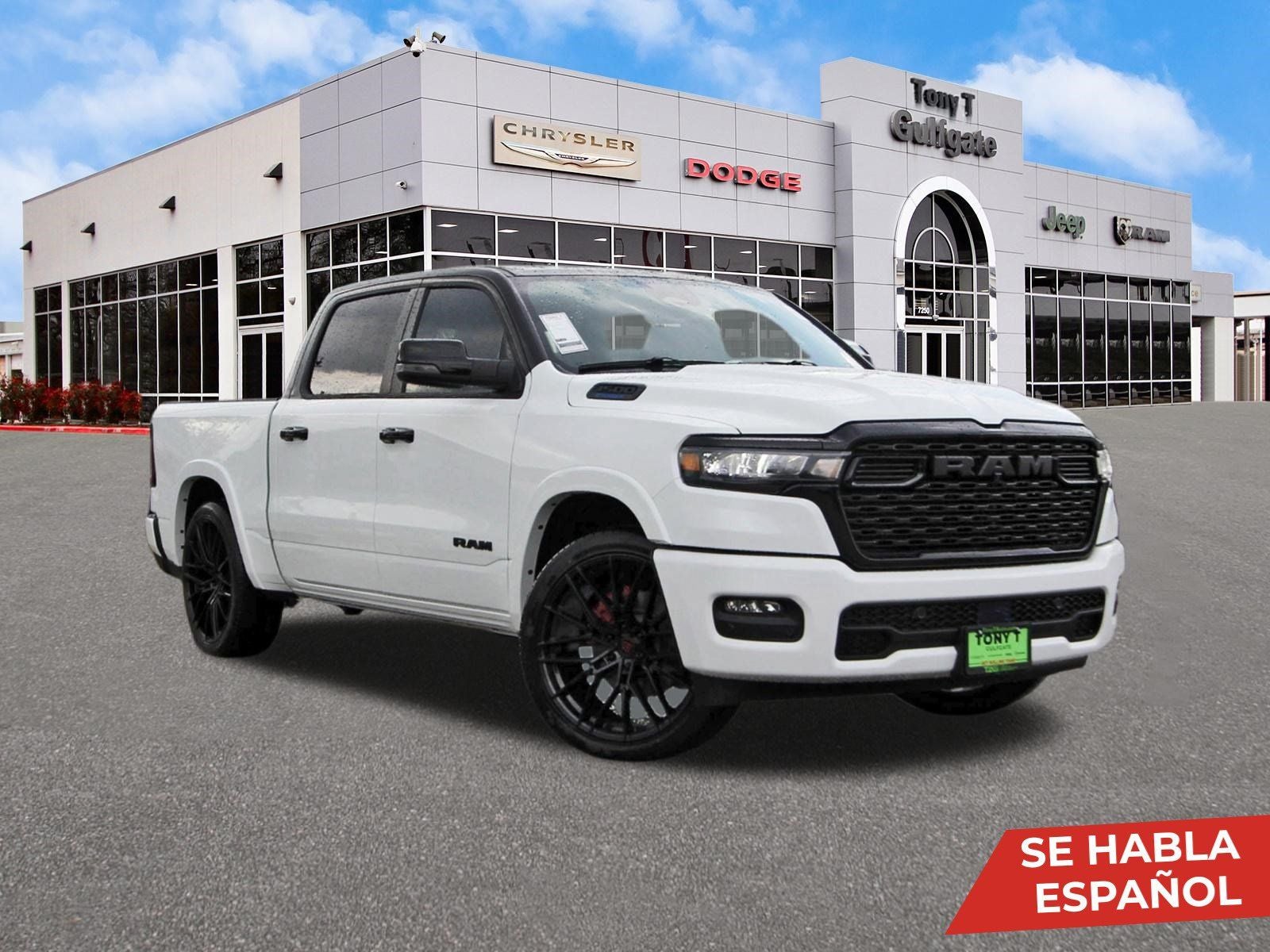 2026 RAM 1500 Big Horn/Lone Star Lone Star 4x2 Crew Cab 5'7" Box in Bright White Clearcoat — front three-quarter view