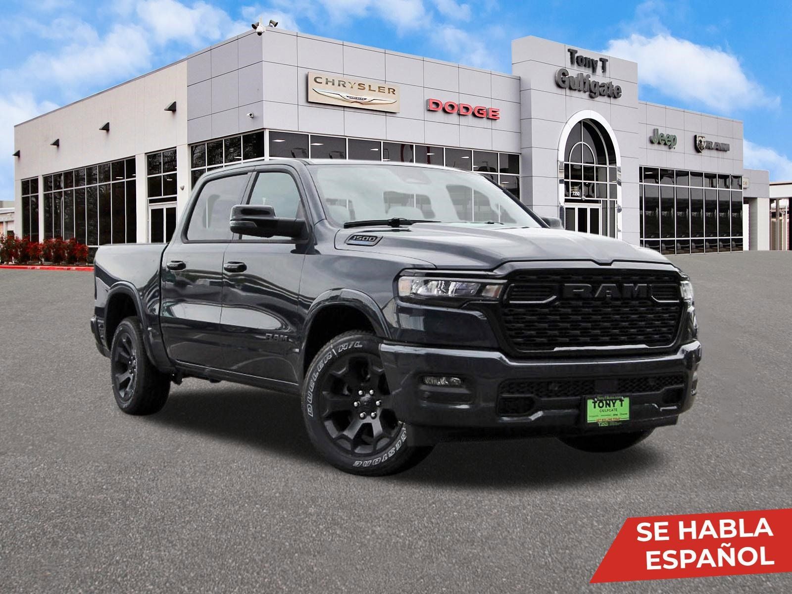 2026 RAM 1500 Big Horn/Lone Star Lone Star 4x2 Crew Cab 5'7" Box in Forged Blue Metallic — front three-quarter view