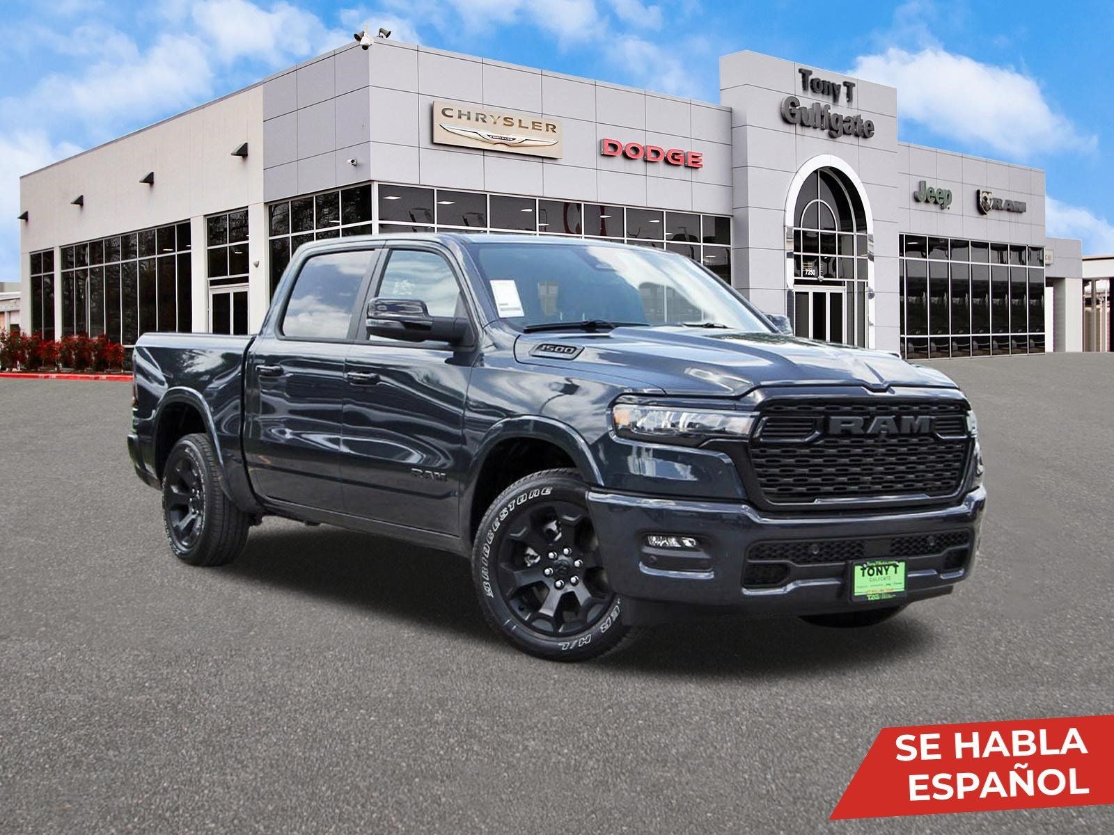 2026 RAM 1500 Big Horn/Lone Star Lone Star 4x2 Crew Cab 5'7" Box in Forged Blue Metallic — front three-quarter view