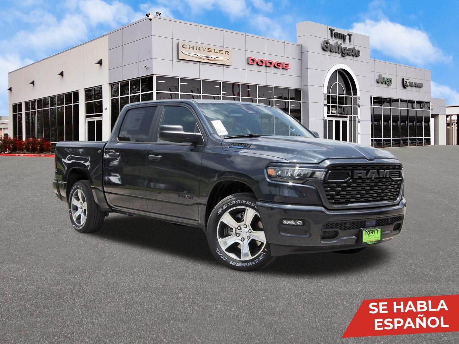 2026 RAM 1500 Express 4x2 Crew Cab 5'7" Box in Forged Blue Metallic — front three-quarter view