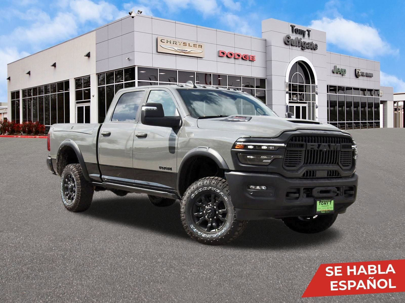 2026 RAM 2500 Power Wagon 4x4 Crew Cab 6'4" Box in Ceramic Gray Clearcoat — front three-quarter view