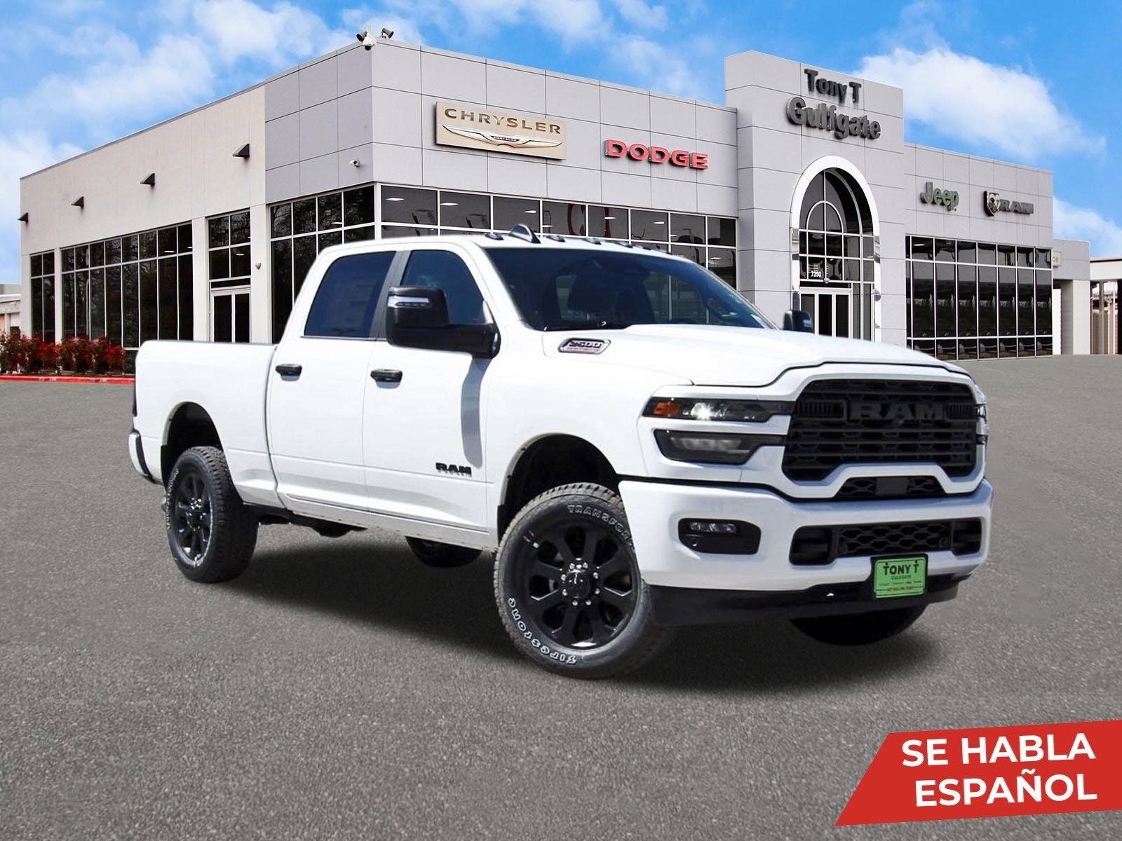 2026 RAM 2500 Big Horn Lone Star 4x4 Crew Cab 6'4" Box in Bright White Clearcoat — front three-quarter view